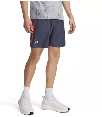 Under Armour Men's Launch 7'' Shorts Downpour Gray/Fire/Reflective XXL XXL