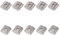 10 Stück M6 Nutsteine,T Nut Muttern Hammermutter,Nutenstein Set für Aluminiumprofil-Extrusionsschlitz 30-Serie,Silbrig T Nutenstein