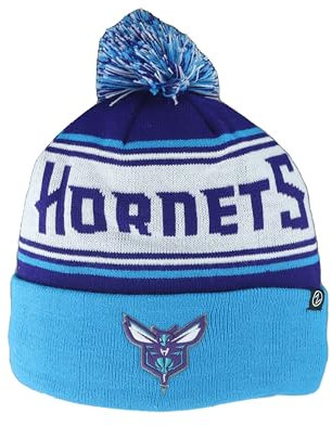 ZHATS Unisex-Erwachsene NBA Officially Licensed Pom Finish Line Beanie-Mütze, Team-Farbe, Einheitsgröße