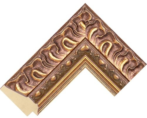 Customisable Bezel/Frame compatible with the Samsung Frame TV (55 inch) - Ornate Gold Frames (Ornate Reverse Gold 65mm)