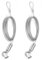 KGDUYC 2 PCS Cavo Acciaio Inossidabile Filo in Acciaio 2 m*1,7 mm Fune Acciaio Tiranti per Filo Acciaio Cavo Intrecciato con Gancio e Loop