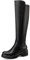 QUEEN HELENA Stivali Alti con Tacco Basso Casual Donna X31-47 (Nero, Sistema Taglie Calzature EU, Adulto, Donna, Numero, Media, 36)