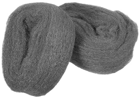 JECOMPRIS 2St Rolle aus Stahlwolle Polieren von Drahtwolle Wollstoff für Fenster Polieren von Wollstoffen Stahlwolle reinigen grinds steel wool Drahtgeflecht Stahlwolle polieren Stahldraht