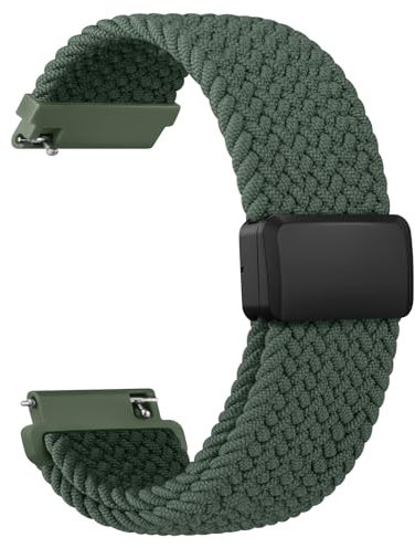Vancle Nylon 20mm Uhrenarmband Damen Herren, Smartwatch Armband 20mm Sport Gewebtes Ersatzarmbänder mit Einstellbar Magnetverschluss und Schnellverschluss Armbänder für Damen Herren