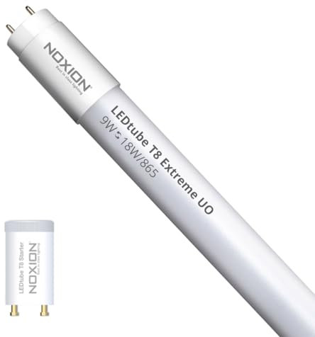 Noxion LED Röhre T8 Avant Extreme (EM/Mains) Ultra Output 8.4W 1350lm - 865 Tageslichtweiß | 60cm - Ersatz Für 18W