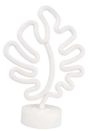 Hemobllo 1stück Neon Licht Schild Blattform Dekorative Und Tischbeleuchtung Für Hochzeit Party Und Kinderzimmer Ohne Batterie Monstera
