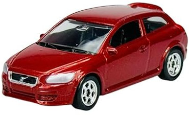 Welly Modell Auto Kompatibel mit Volvo C30 Orange 1/60-1/64 1:60 Neu Modell Auto 7cm