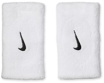 Nike Swoosh Classic Doublewide Wristbands 2er Pack Schweißbänder Tennis Fitness Running Handgelenkbänder breit