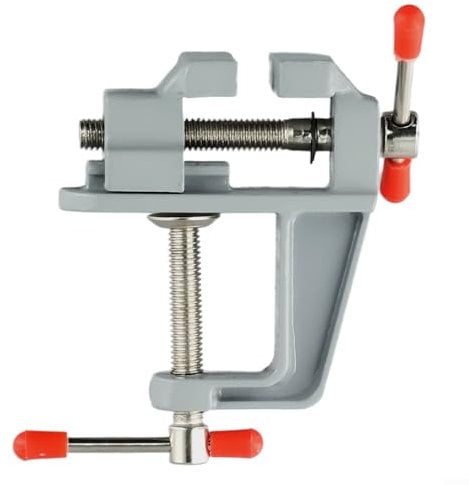 Mini morsa da banco, robusto morsetto in alluminio per lavorazione del legno ed elettronica