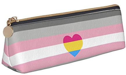 Tragbar Bleistift Tasche Pansexueller Stolz LGBTQ Federmäppchen mit Reißverschluss Bleistifttasche für College Erwachsene College-Studenten