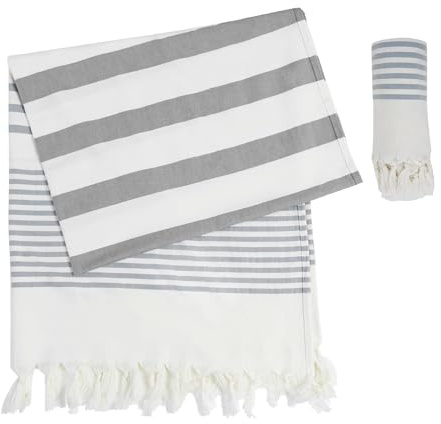 Winthome Strandtuch 100% Baumwolle Weich Sandfrei 180x100cm