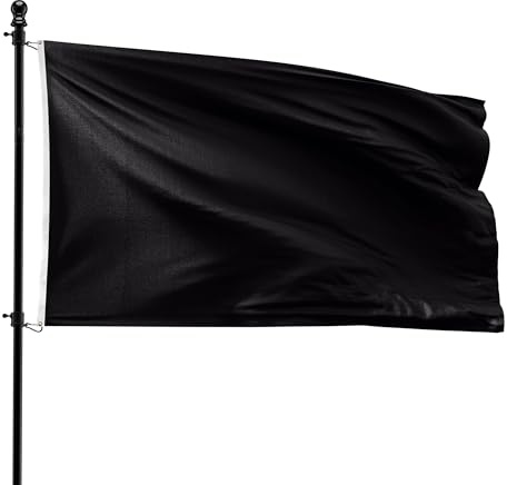 VlagDirect - Bandera negra - Bandera temática negra - 90 x 150 cm.