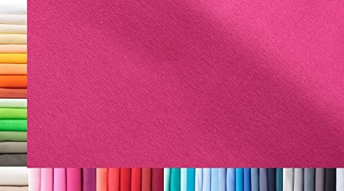 1buy3 Bündchenstoff XXL als Meterware|doppelt: 75cm breit|einfach: 150cm breit|Farbe: 28 Pink|0,25m lang|96% Baumwolle, 4% Elasthan|Jersey Grundpreis pro qm: € 15,97