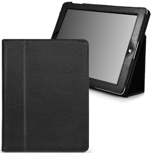Novago Pochette, Étui Housse de Protection Effet Grainé pour Nouvel Ipad 9.7'' 2017 et 2018, Ipad 5ème et 6ème génération A1893, A1954,A1822,A1823 (Noir)