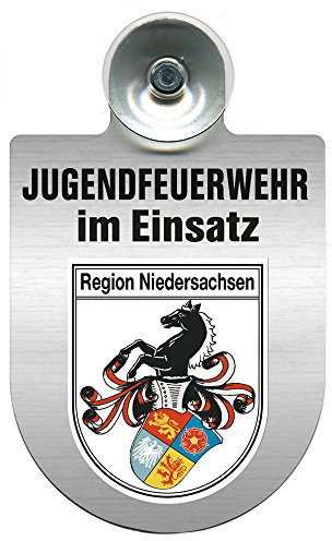 Einsatzschild mit Saugnapf - Jugendfeuerwehr im Einsatz - 393822 Farbe Region Niedersachsen