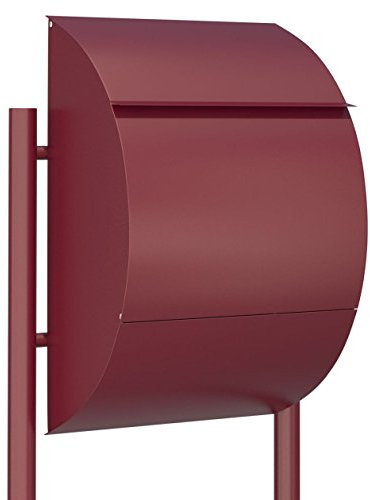 Standbriefkasten, Design Briefkasten Jumbo Rot - Bravios