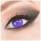 Farbige violette Crazy Fun Manga Kontaktlinsen 1 Paar 'Violet Rinnegan' mit Behälter - Topqualität von 'Evil Lens' zu Fasching Karneval Halloween ohne Stärke