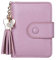 Cartes en Cuir Porte-Cartes Porte-Monnaie de crédit Cas de Carte de Carte de crédit Carte de Visite Porte-Case Protector Femmes Hommes 22 sujets (Pourpre)