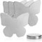 com-four® 4X Tischdeckenbeschwerer - Tischtuchgewichte aus Edelstahl - magnetische Tischtuchklammer - ca. 60 g