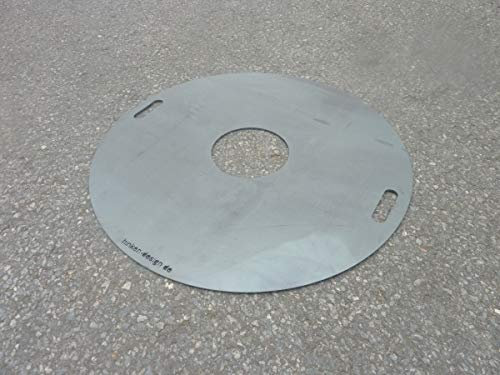 Hinken Feuerplatte Grillplatte Plancha 100cm Kugelgrill Rundgrill Feuertonne