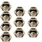 LESOLEIL Push Button Lock Door Verriegelung - Möbelschloss Schranktürschloss für Wohnmobil RV Camper Van Motorhome Yacht Schiff Nickel 10 Stück