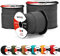 Brotree Paracord 3mm 50M Cuerda 100% Nylon Tipo II 3 Hebras Cuerda Paracord 425 para Exterior, Bricolaje - 192 kg Carga de Rotura (Negro)