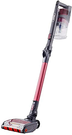 Shark Kabelloser Stielstaubsauger [IZ251EUT] 80 Minuten Laufzeit, Anti Hair Wrap, Tierhaare, Rot