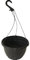 The Flowerpot Men 27CM PLASTIC HANGING POTS BASKETS PLANTERS X3 (x3, Grey)