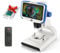 Mikroskop für Kinder mit Objektträgern LINKMICRO 5-Zoll-LCD-Bildschirm 200X Mikroskop-Kit für Kinder 8-12 Mint-Tool Insekten- und Pflanzenbeobachtung Schüler Homeschooling