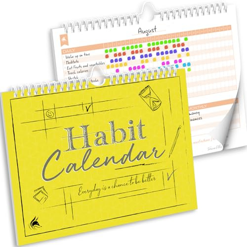 Clever Fox Gewohnheitskalender – inspirierender Gewohnheiten-Tracker für atomare Gewohnheiten – farbenfrohes Gewohnheits- und Zielplaner-Tagebuch zur Steigerung der Produktivität und zum besten Selbst