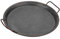 SUMTREE Decorative Metal Iron Tray Industrial Farmhouse style Round Organizer Home Decor Tray with Handles Glitzhome Galvanized Serving Tray Tin 30CM