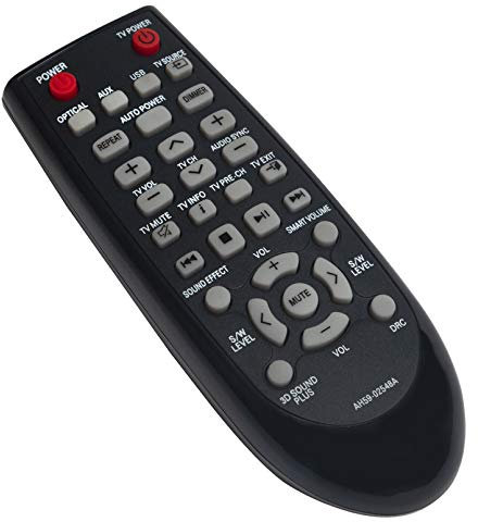 ALLIMITY AH59-02548A Télécommande remplace pour Samsung Soundbar System AH5902548A HW-F450 HW-F350/ZF HW-F350/ZA PS-WF450 HWF450 HWF350ZF HWF350ZA PSWF450