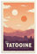 HUAIREN Tatooine – Star Wars Minimalistisches Anime-Retro-Reise-Poster, Kunstdruck auf Leinwand, Wandkunst für Raumdekoration, Familienschlafzimmer, Badezimmer, ästhetisches Poster 20 x 30 cm