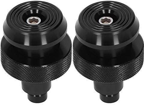 Yctze Lenker Endstopfen Griff Endkappen Motorrad Lenker Endstopfen Drosseldrehzahlregelung Schwarz Aluminium Aluminium Gummi Universal Lenkerendstopfen