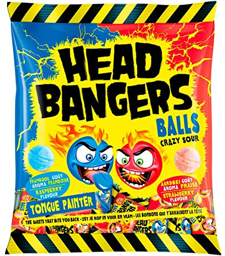 Head Bangers Bonbons Balls Crazy Sour, 135 g