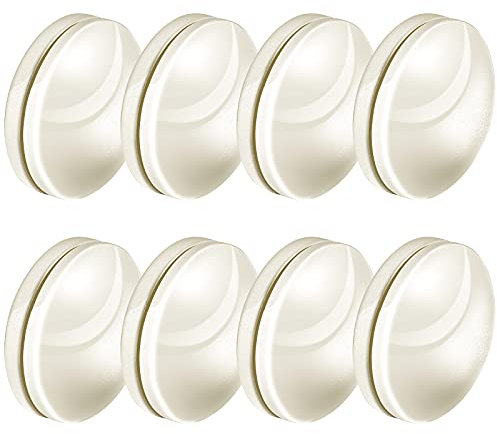 Magnetische Vorhanggewichte, mit Kunststoff überzogen, strapazierfähig, kein Nähen, Duschvorhang-Magnete, vermeiden Sie das Herumblasen, Arbeit für Vorhänge, Outdoor-Vorhangeinlage (Beige, 6 Sets)