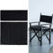 Marvellous Regiestuhlbezug,1 Satz Regiestuhl Canvas Ersatzsitz Tragbare Klappstühle Abdeckung Kit Tuch Haushaltsbedarf Möbelzubehör,Hocker Protector für Home Director Stuhl Lässige(Schwarz)