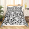 Loussiesd Pinguin Bettwäsche Set Kinder Niedlich Polar Tier Bettwäsche 135x200cm für Jungen Mädchen 3D Pinguine Muster Bettbezug Atmungsaktiv Schwarz Weiß Lustige Tierwelt Zimmer Dekor Bettbezug