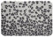 Loussiesd Leopardenmuster rutschfest Badezimmerteppich Afrika Gepard Drucken Badematte 40x60cm Pearl Leopard Fell Badteppiche für Kinder Schlafzimmer Dekor Grau Tierhaut Weich Zottelig Badvorleger