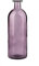Bicuzat Vase en verre transparent à visage lisse pour fleurs, bourgeons, pot de fleurs hydroponiques pour la maison, le bureau, la chambre, la fête, violet, taille M
