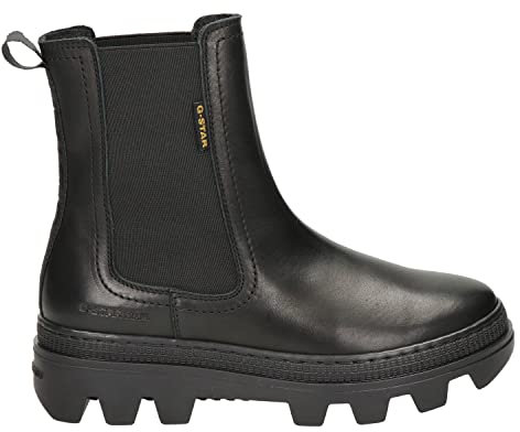 G-star Raw Damen NOXER-CHS-LEA-W Chelsea Boot, Black, 38 EU