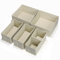 Kinsinder Schubladen Organizer 6er Set- Faltbare Kleiderschrank Organizer für Bh Socken Unterwäsche, 3-in-1 Schrank System mit Ordnungsboxen und Schubladen Aufbewahrung (Beige)
