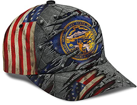 494 Golf Hüte Nebraska Uns Flagge Basecap Freizeit Schirmmütze Basecap Retro Baseball Cap Für Damen, Herren, Reisen