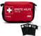 Mini Erste-Hilfe-Set + 2x Beatmungstuch, Outdoor, Fahrrad, Wandern, Reise, First Aid Kit, Unterwegs, Kinder, Klein, CPR Maske, Mund zu Mund Beatmungsschutz, Beatmungstuch