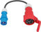 as - Schwabe Adapterleitung - CEE Stecker 230V/16A/3-polig zu CEE Kupplung 400V/16A/5-polig - 0,3 m H07RN-F 3G2,5 schwere Gummischlauchleitung - IP44 spritzwassergeschützt, 61374