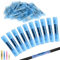 Mbsomnus 50 Stück Quetschverbinder Wasserdicht 16-14 AWG Stoßverbinder Blau Kabelverbinder Kfz Schrumpfverbinder Stossverbinder Crimpverbinder für Kabel Verbinden Durchgangsverbinder