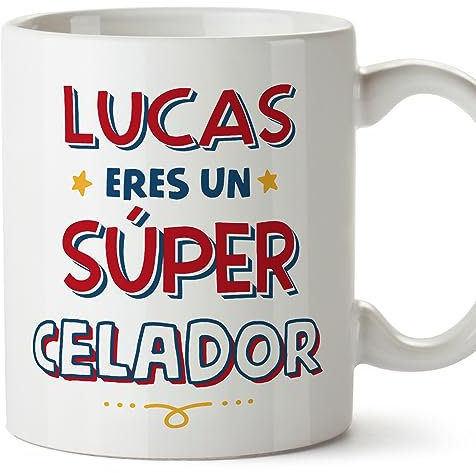 MUGFFINS Tazas Personalizadas para CELADOR hombre - En Español - Eres Súper - 11 oz / 330 ml - Regalo Personalizable original y divertido
