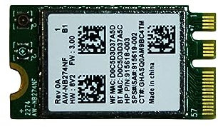 Power4Laptops Reemplazo de Tarjeta inalámbrica WiFi Bluetooth Compatible con HP Home 15-bw039no