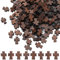 SUNNYCLUE 150Pcs Wood Cross Beads Bulk Wooden Cross Bead Natural Unfinished Wood Blank Beads Cross Loose Spacer rosaries Beads Charms for jewellery Making Beading Supplies DIY Necklace Bracelet Crafts