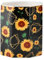 YYing Pot à crayons multifonction en céramique pour bureau, papeterie, pinceaux de maquillage, décoration (tournesol)
